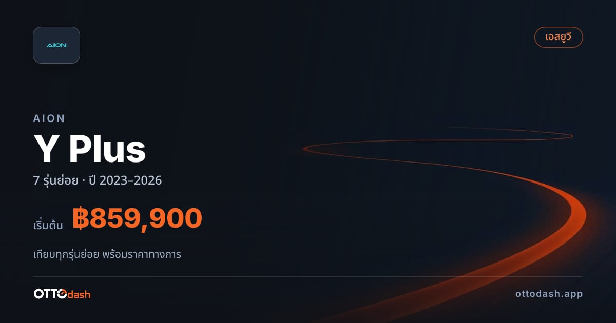 ราคา AION Y Plus ไทย