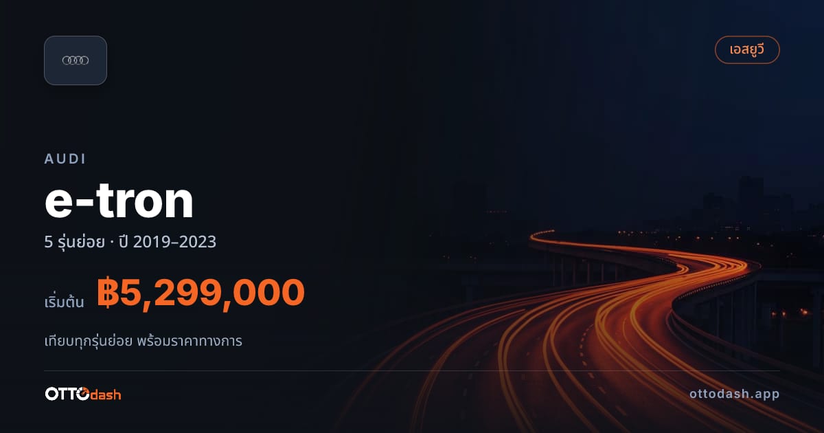 ราคา Audi e-tron ไทย
