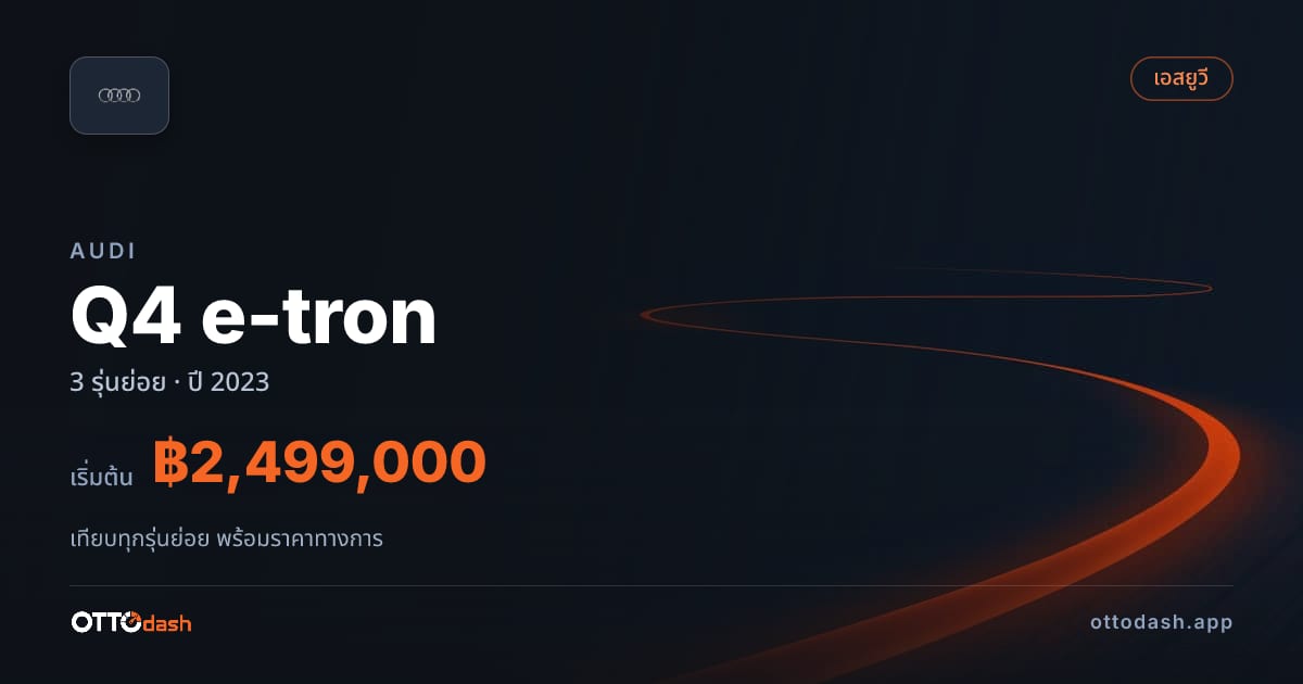 ราคา Audi Q4 e-tron ไทย