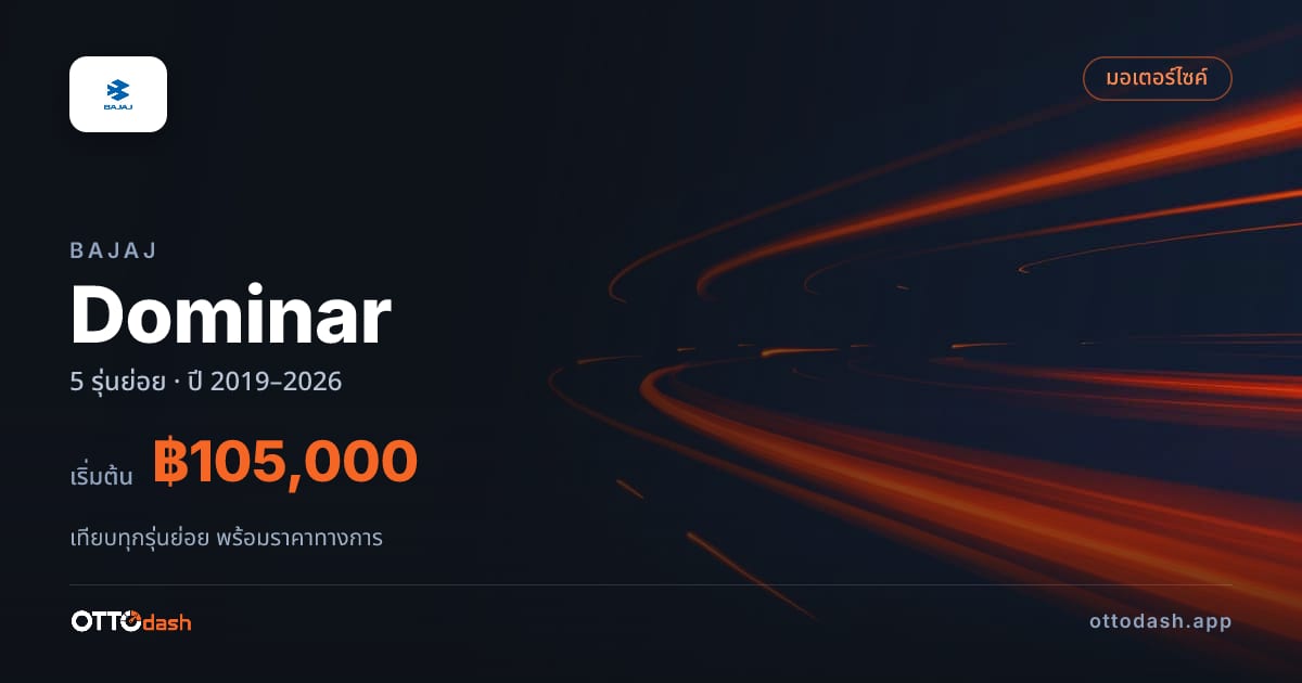 ราคา Bajaj Dominar ไทย