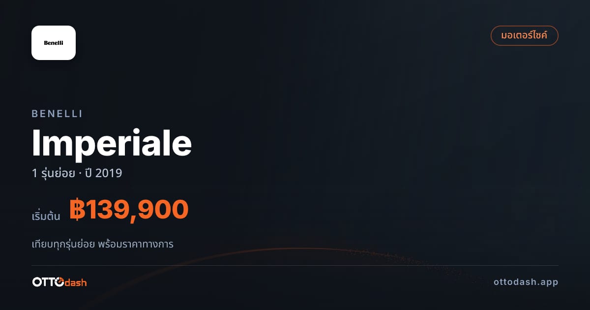 ราคา Benelli Imperiale 400 ไทย