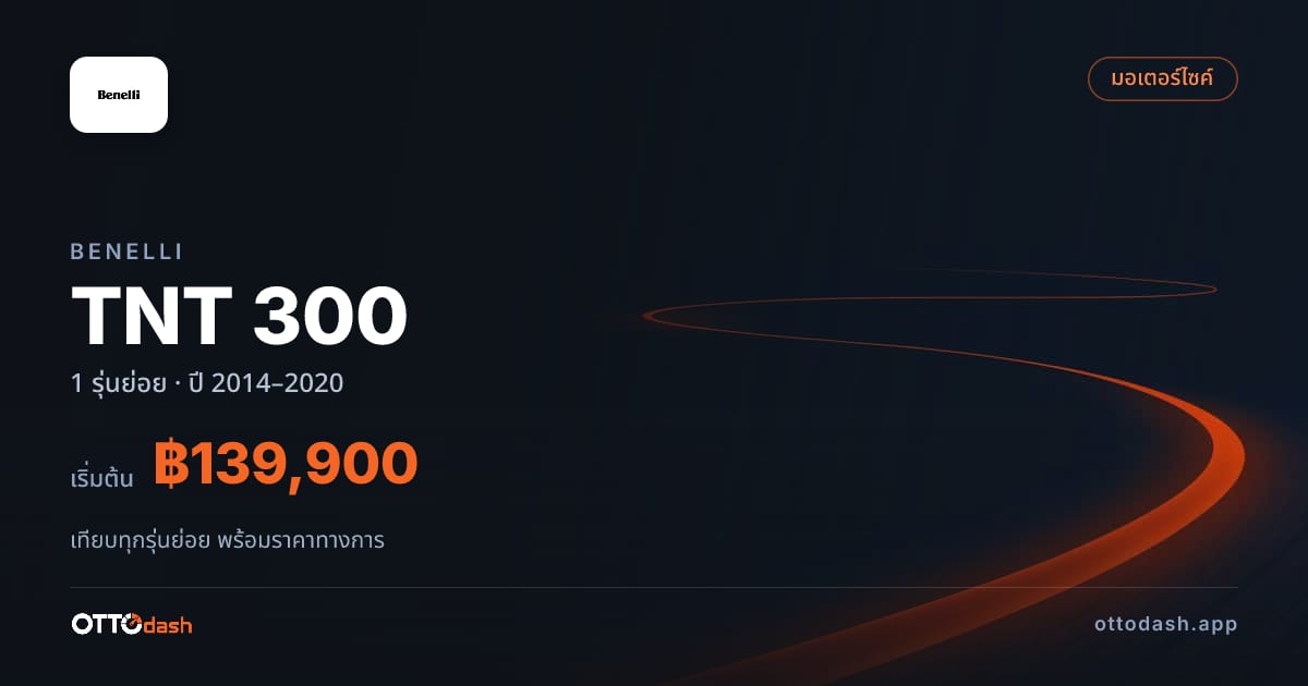 ราคา Benelli TNT ไทย
