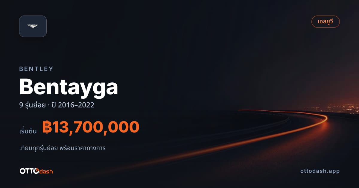 ราคา Bentley Bentayga ไทย