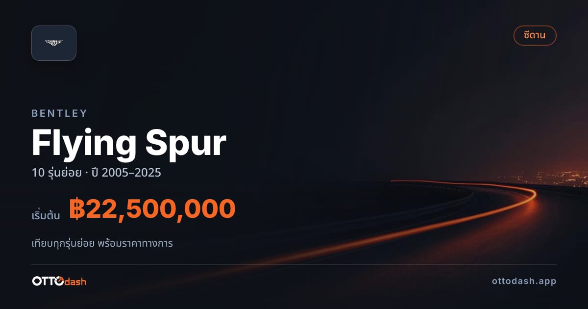 ราคา Bentley Flying Spur ไทย