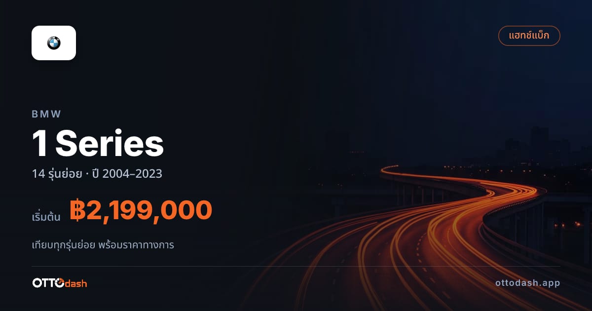 ราคา BMW 1 Series (F20) ไทย
