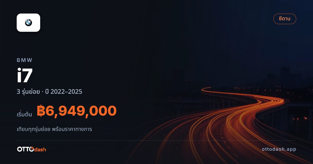 ราคา BMW i7 ไทย