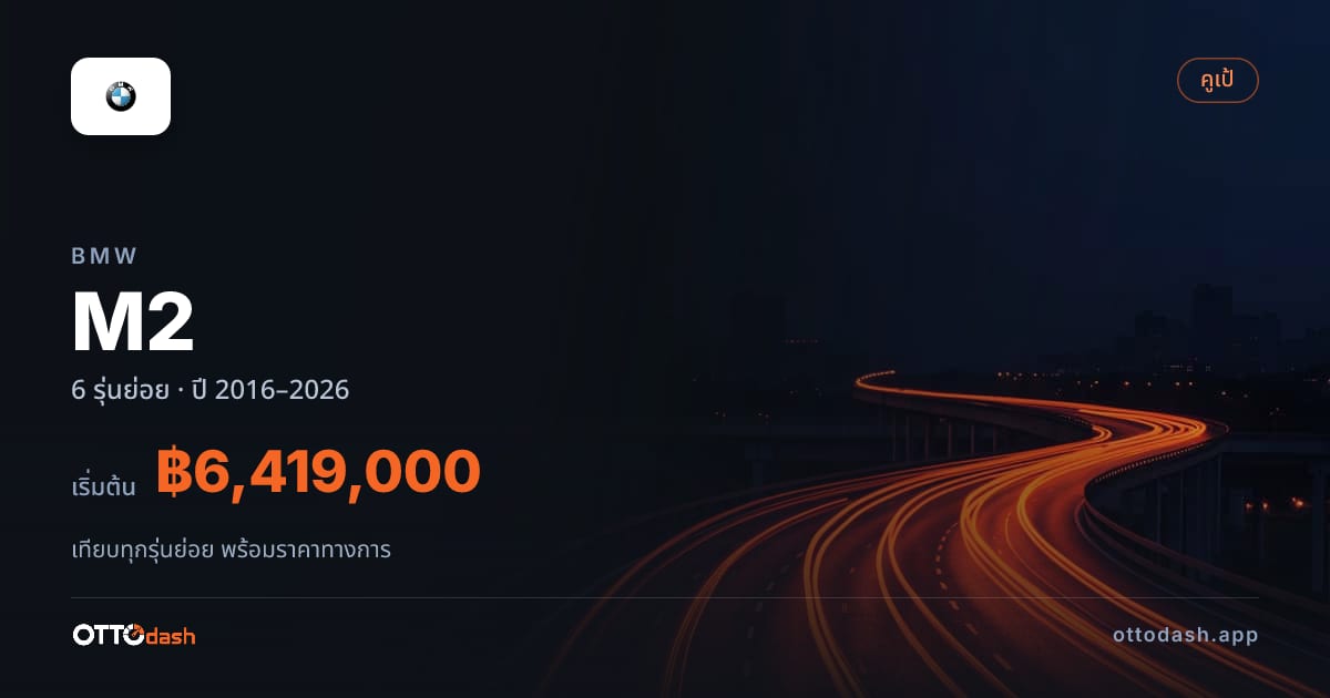 ราคา BMW M2 (F87) ไทย