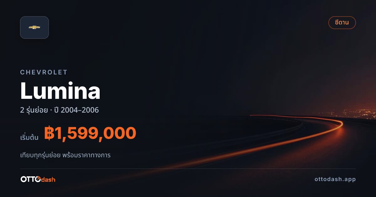 ราคา Chevrolet Lumina ไทย