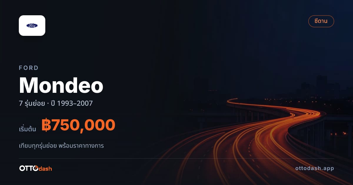 ราคา Ford Mondeo ไทย