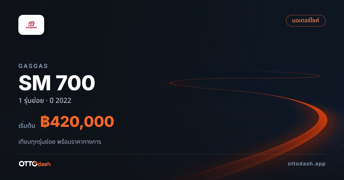 ราคา GasGas SM 700 ไทย
