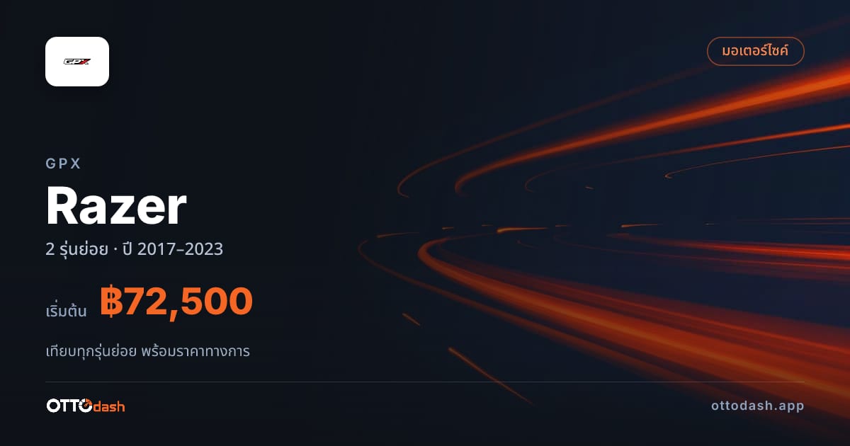 ราคา GPX Razer ไทย