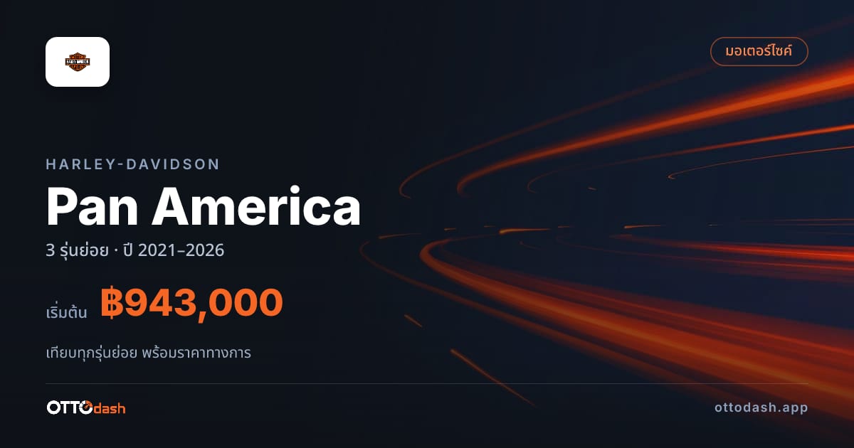 ราคา Harley-Davidson Pan America ไทย