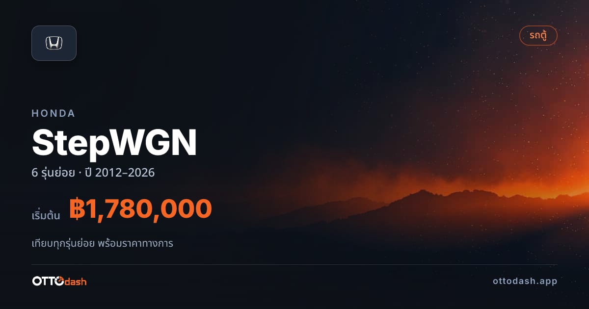ราคา Honda StepWGN SPADA ไทย