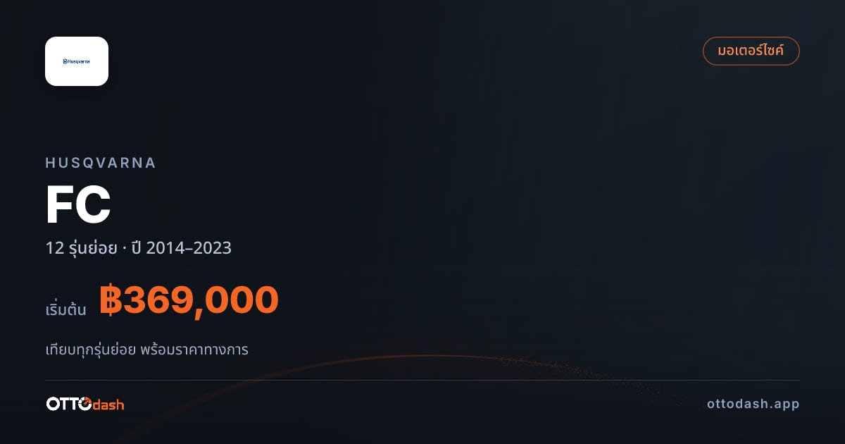 ราคา Husqvarna FC ไทย