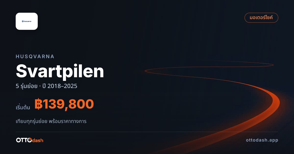 ราคา Husqvarna Svartpilen 200 ไทย