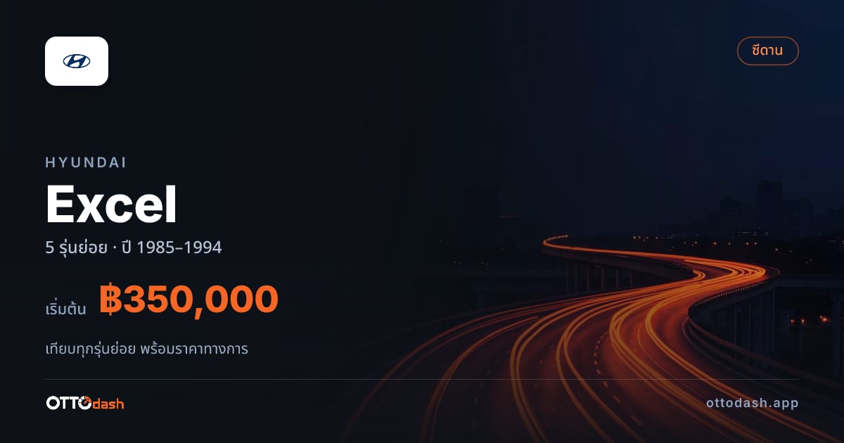 ราคา Hyundai Excel ไทย