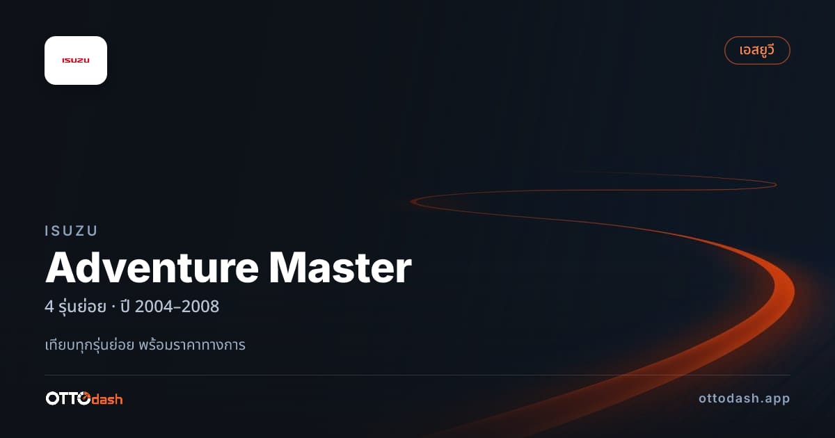 ราคา Isuzu Adventure Master ไทย