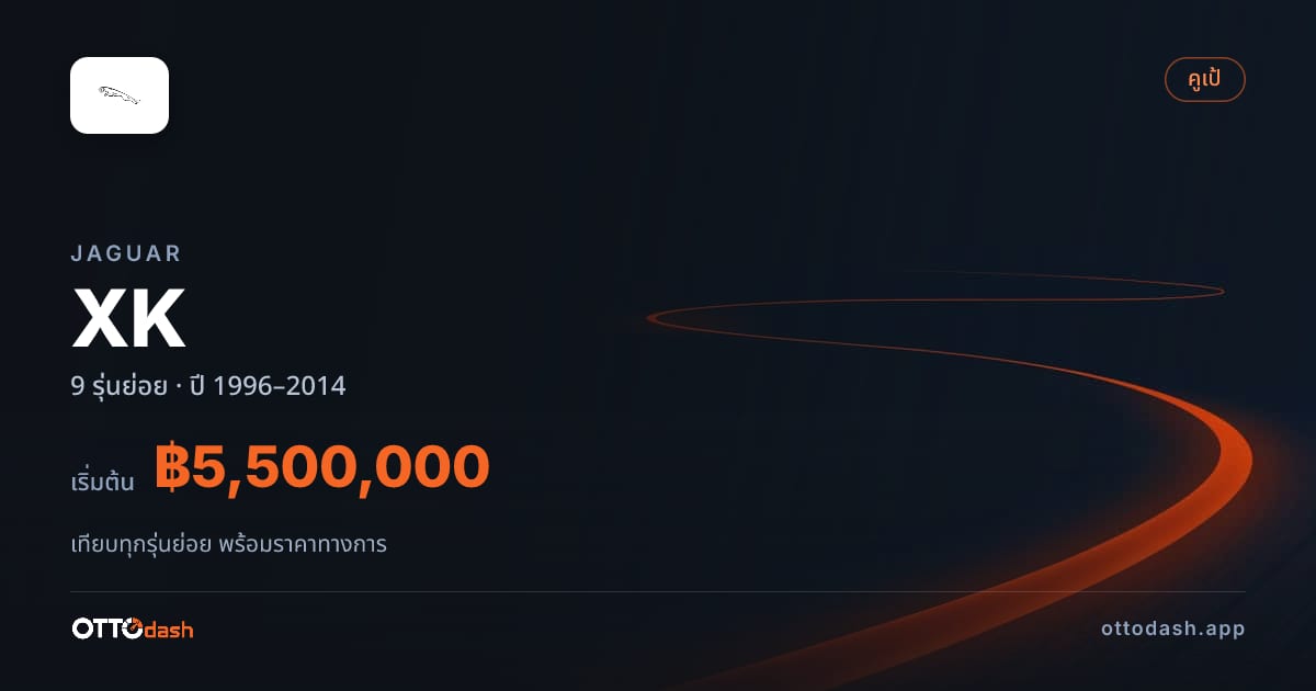 ราคา Jaguar XK ไทย