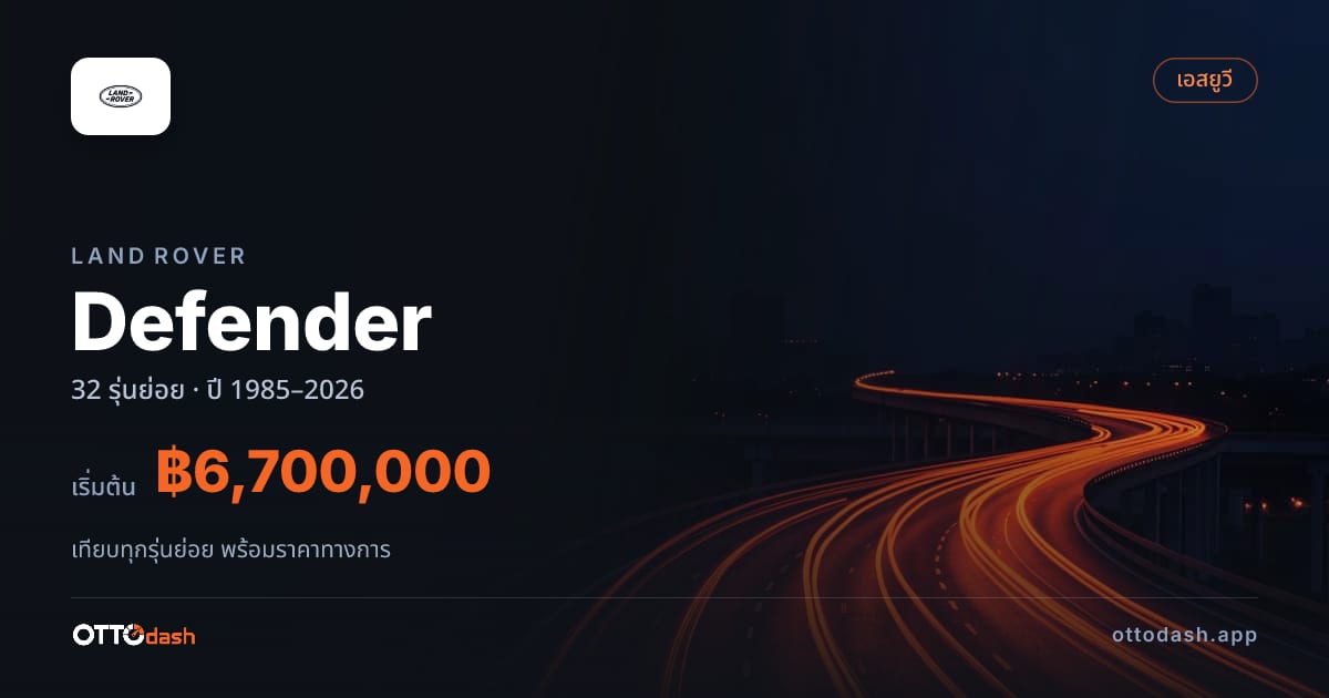 ราคา Land Rover Defender ไทย