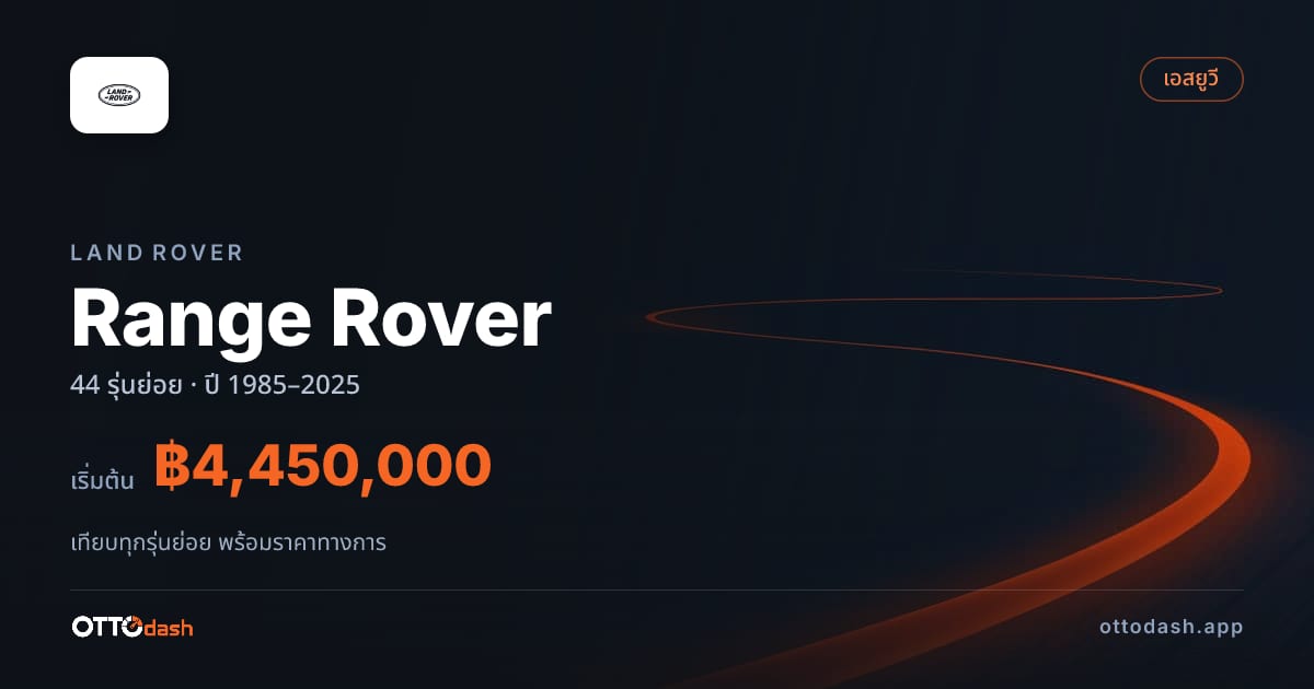 ราคา Land Rover Range Rover ไทย