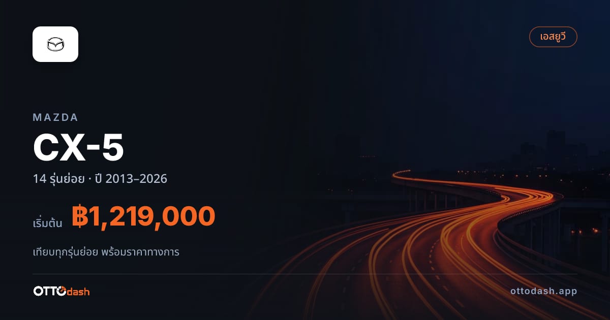 ราคา Mazda CX-5 ไทย