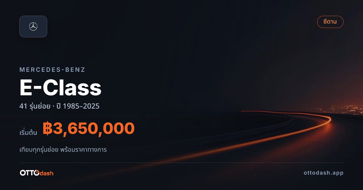 ราคา Mercedes-Benz E-Class ไทย