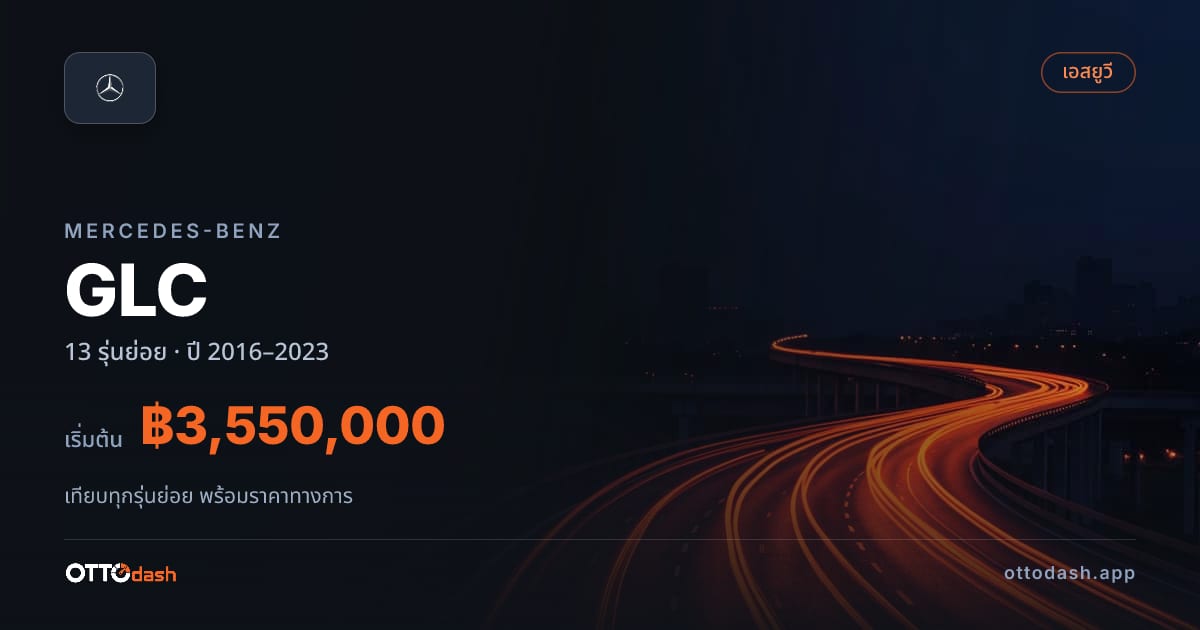 ราคา Mercedes-Benz GLC ไทย