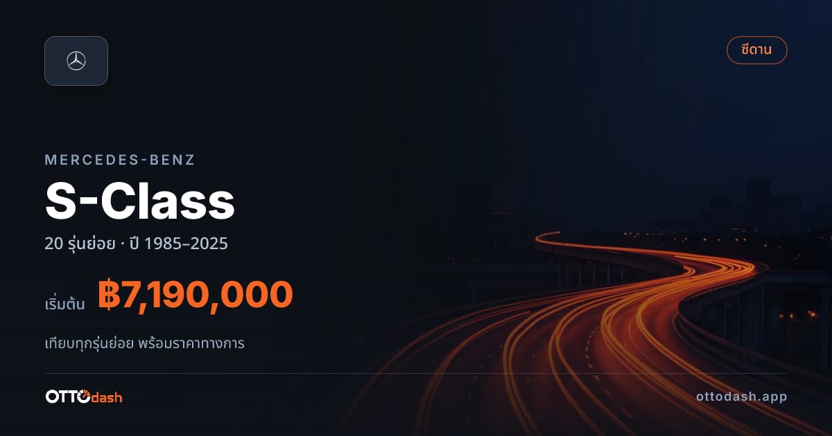 ราคา Mercedes-Benz S-Class ไทย