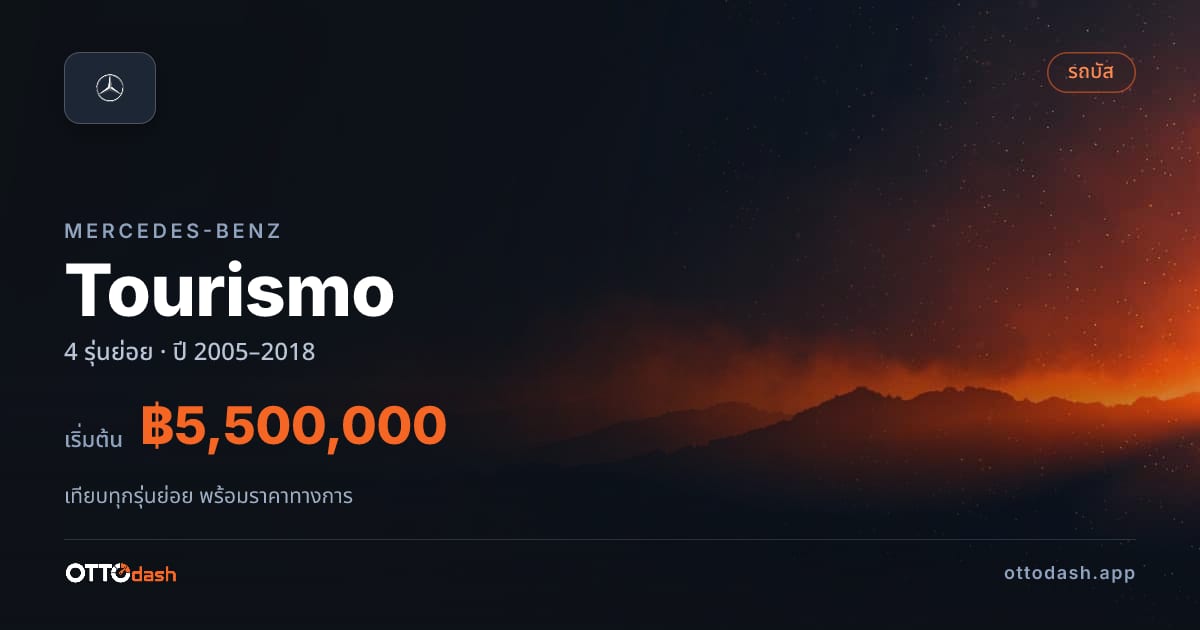 ราคา Mercedes-Benz Tourismo ไทย