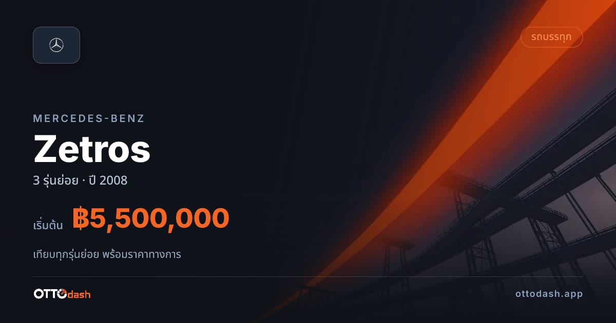 ราคา Mercedes-Benz Zetros ไทย