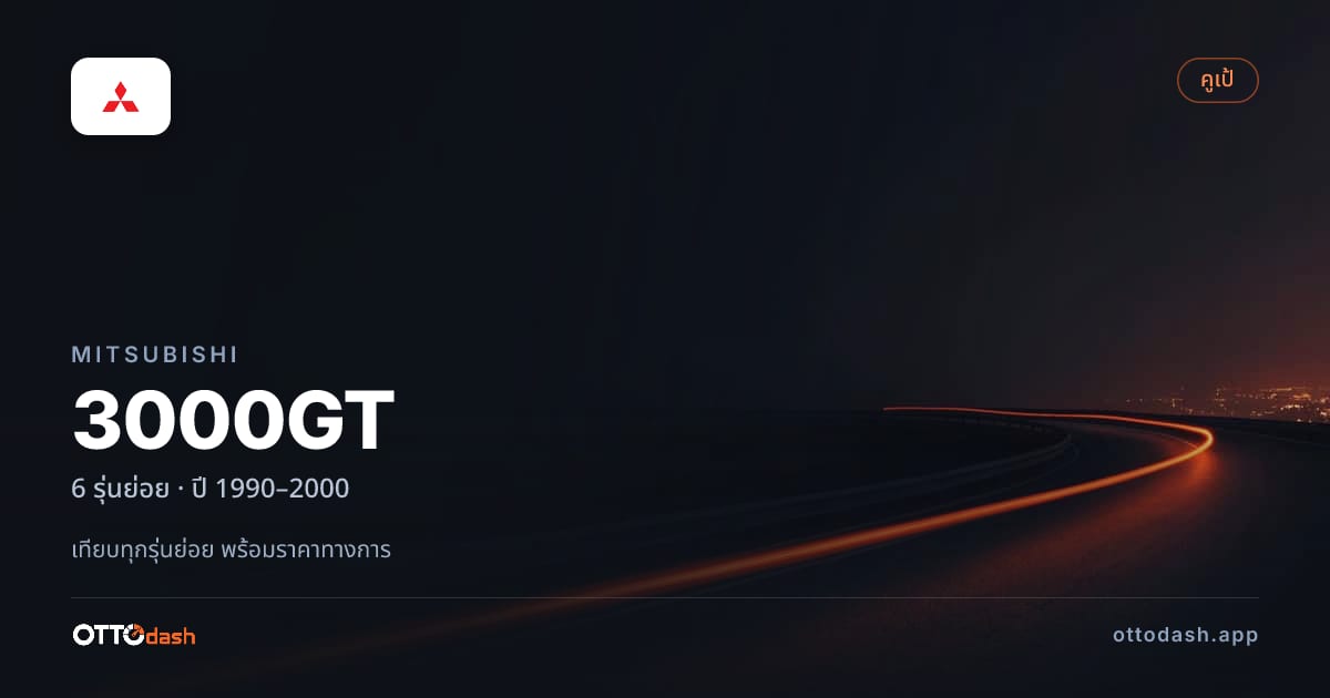 ราคา Mitsubishi 3000GT ไทย