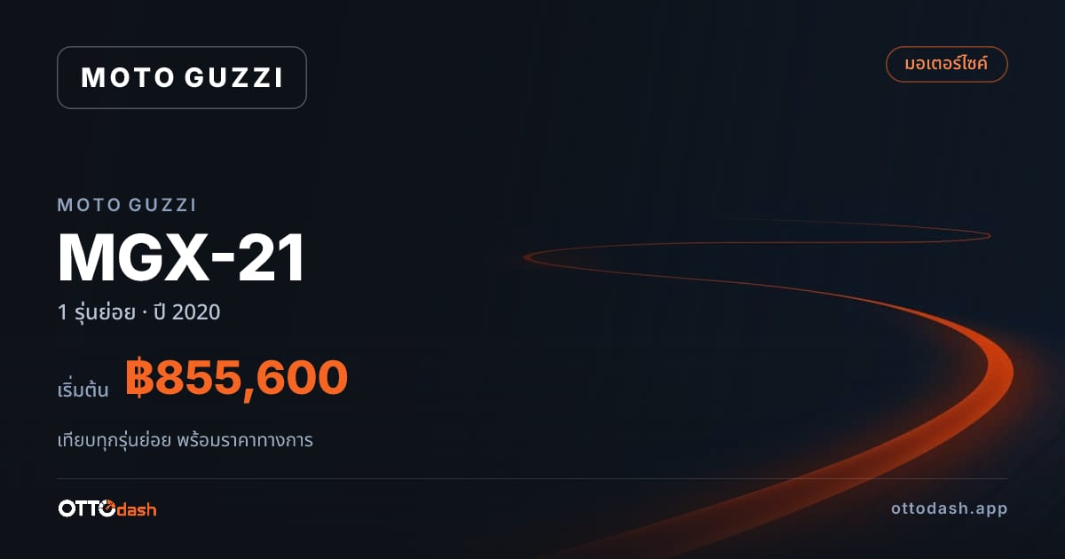 ราคา Moto Guzzi MGX-21 ไทย