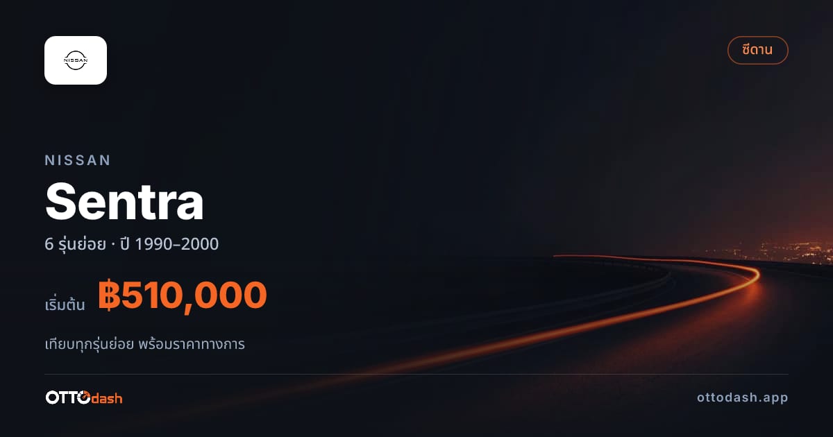ราคา Nissan Sentra ไทย
