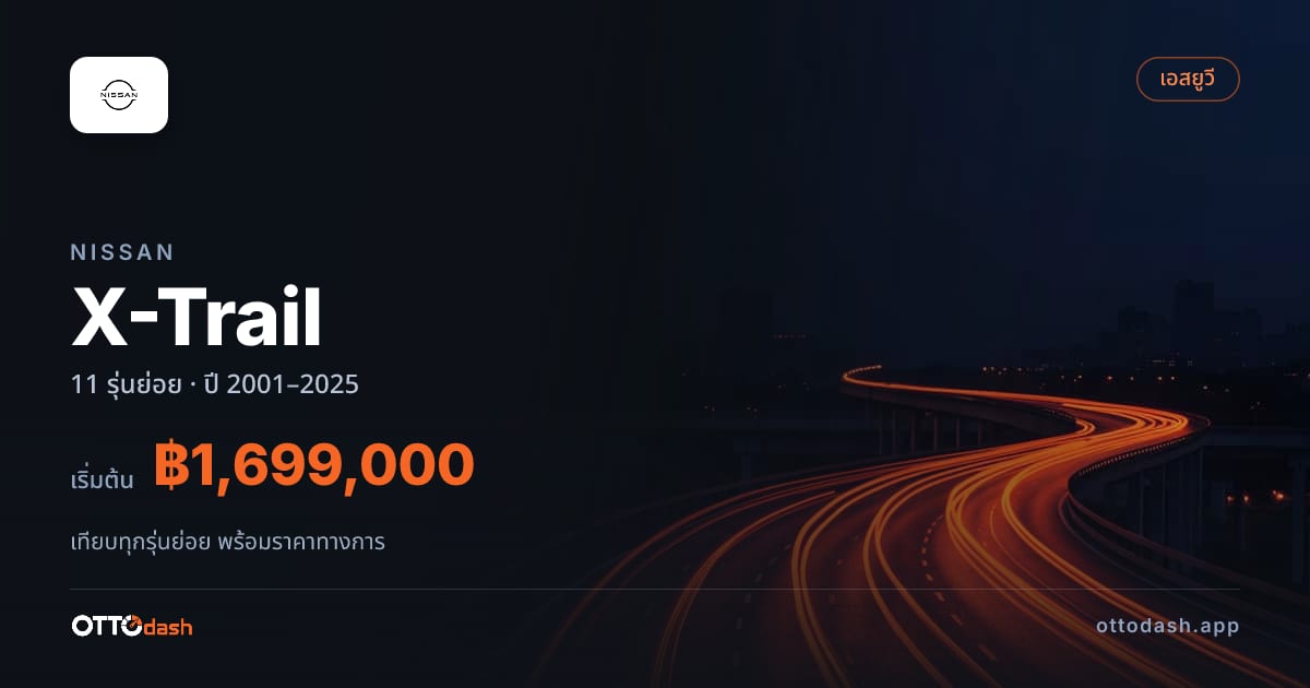 ราคา Nissan X-Trail ไทย