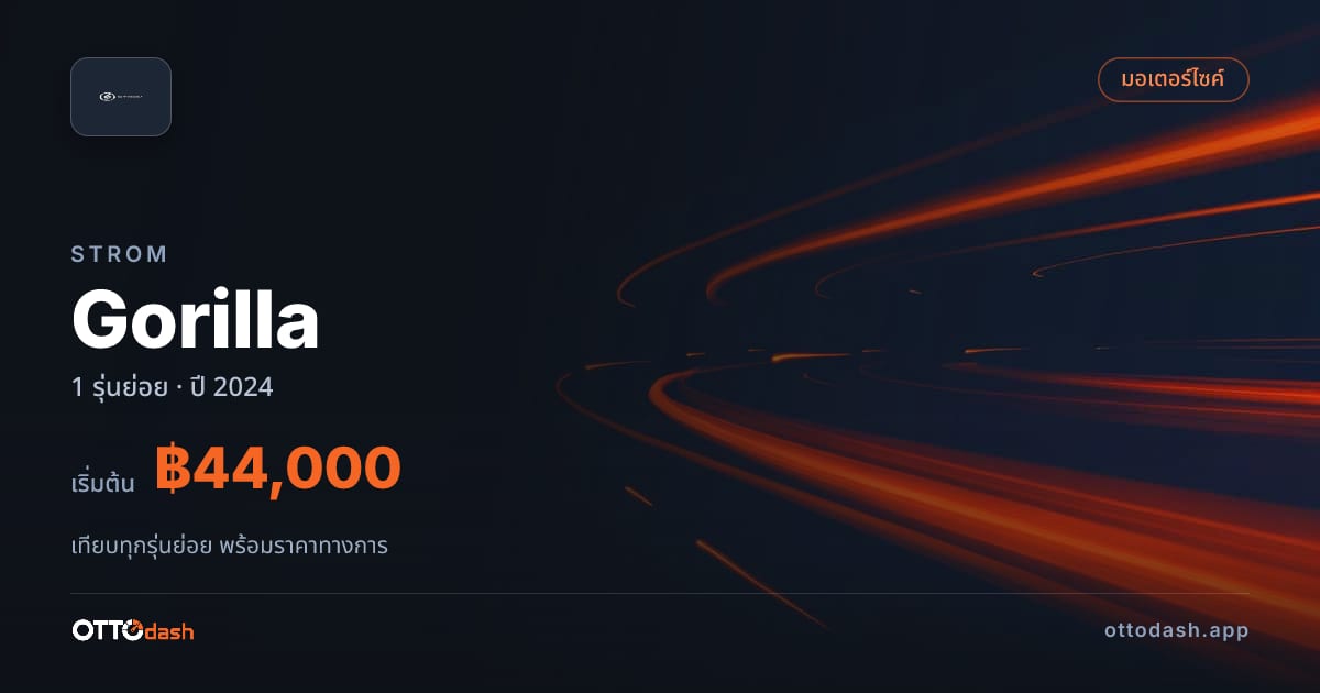 ราคา STROM Gorilla ไทย