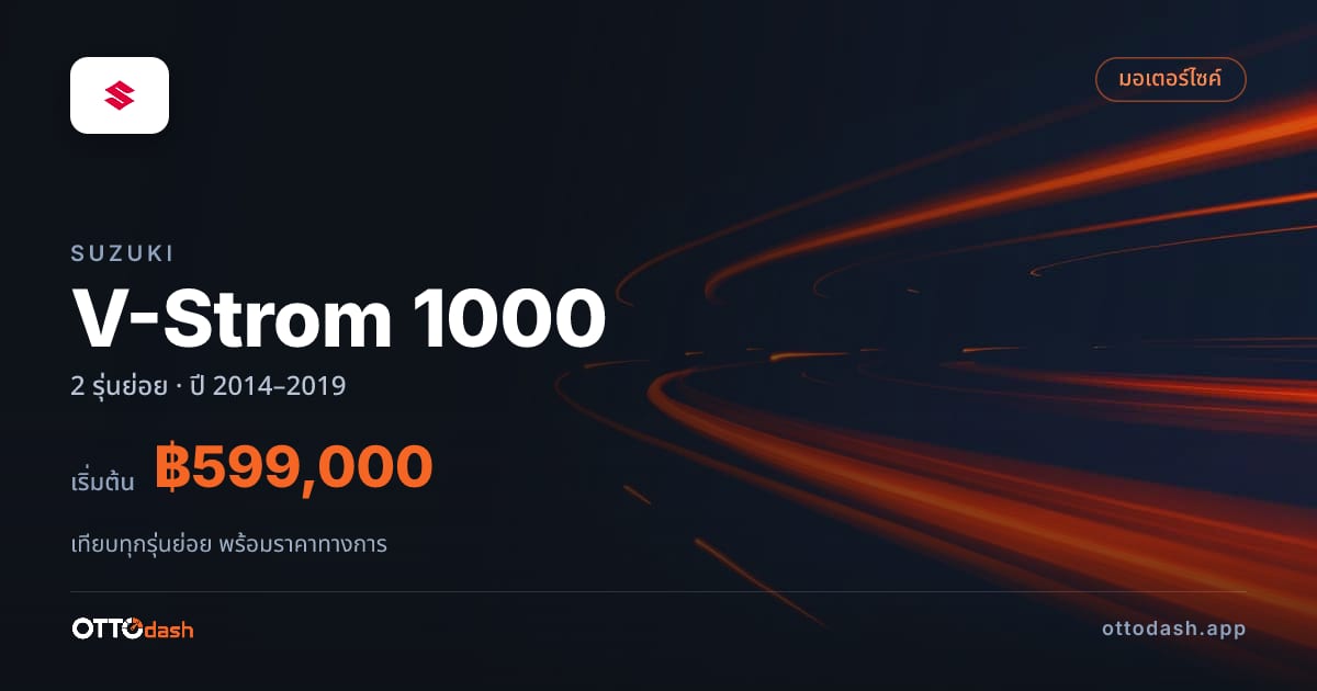 ราคา Suzuki V-Strom 1000 ไทย
