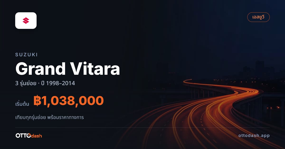ราคา Suzuki Grand Vitara ไทย