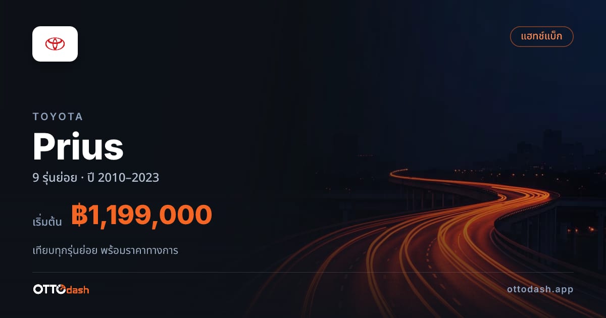ราคา Toyota Prius ไทย