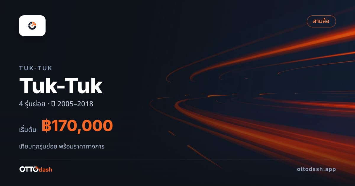 ราคา Tuk-Tuk LPG ไทย