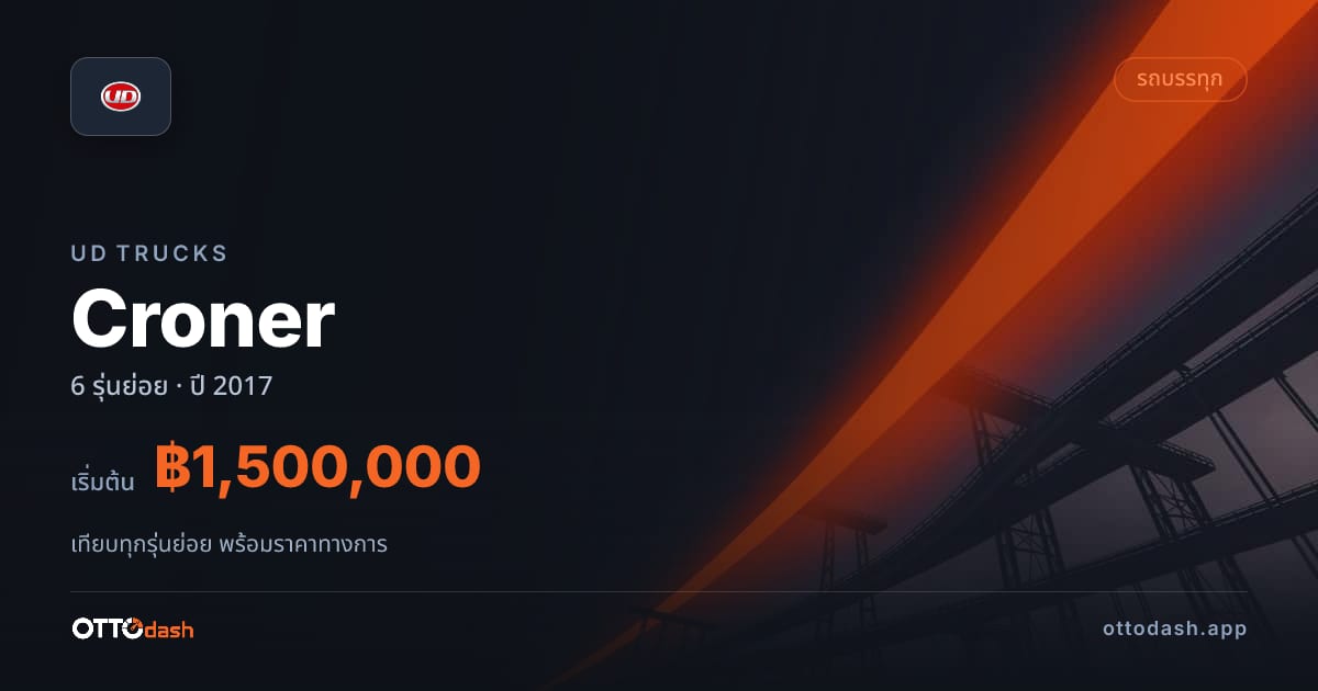 ราคา UD Trucks Croner ไทย