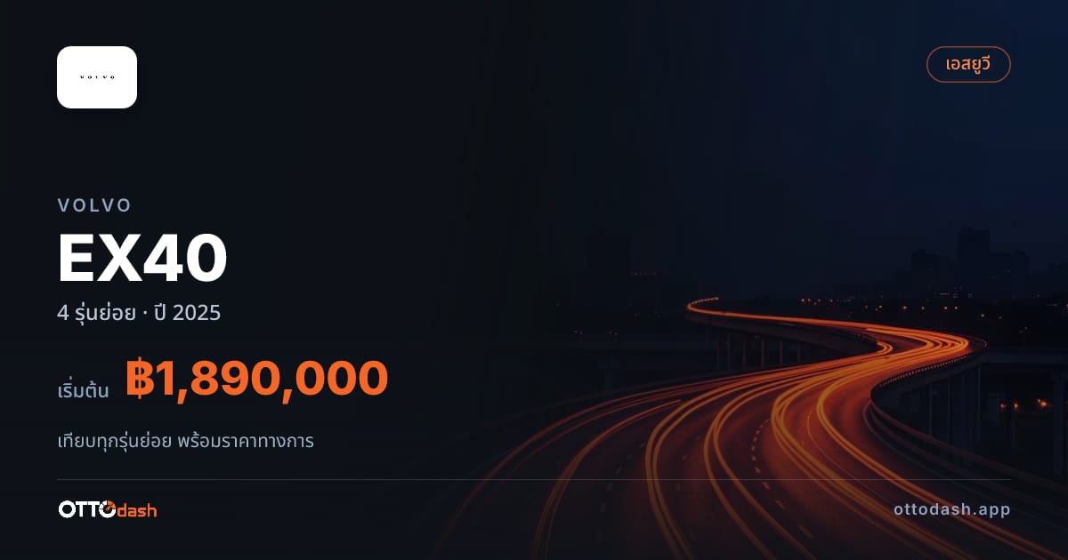 ราคา Volvo EX40 ไทย