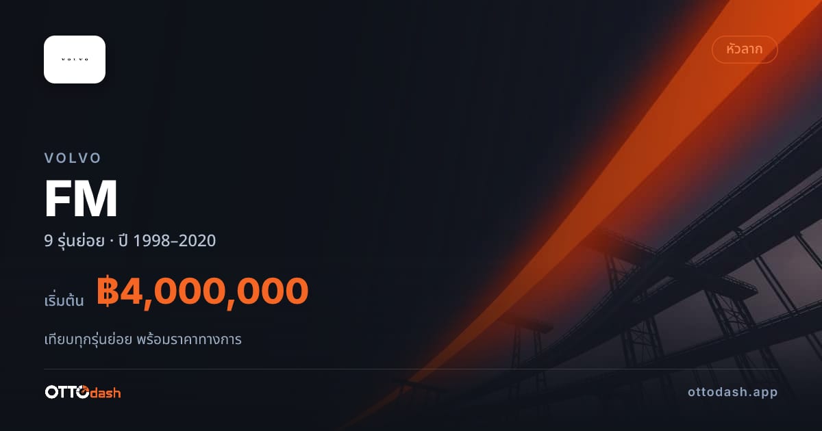 ราคา Volvo FM ไทย