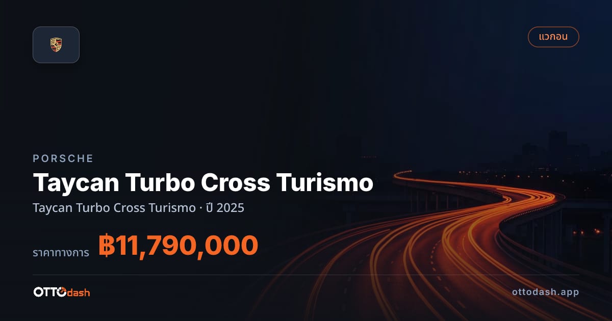 ราคา พอร์ช ไทคานน์ ปี 2025–ปัจจุบัน สเปค ไทย