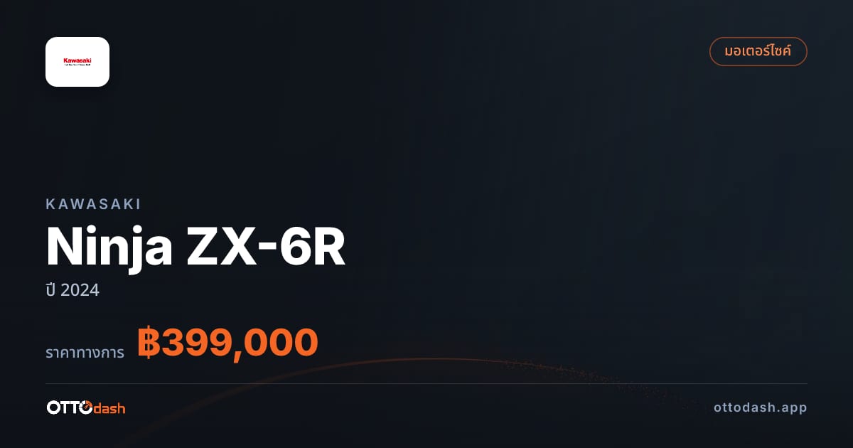 ราคา คาวาซากิ Ninja ZX-6R ปี 2024–ปัจจุบัน สเปค ไทย
