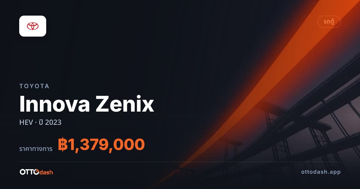 ราคา โตโยต้า Innova Zenix HEV ปี 2023–ปัจจุบัน สเปค ไทย