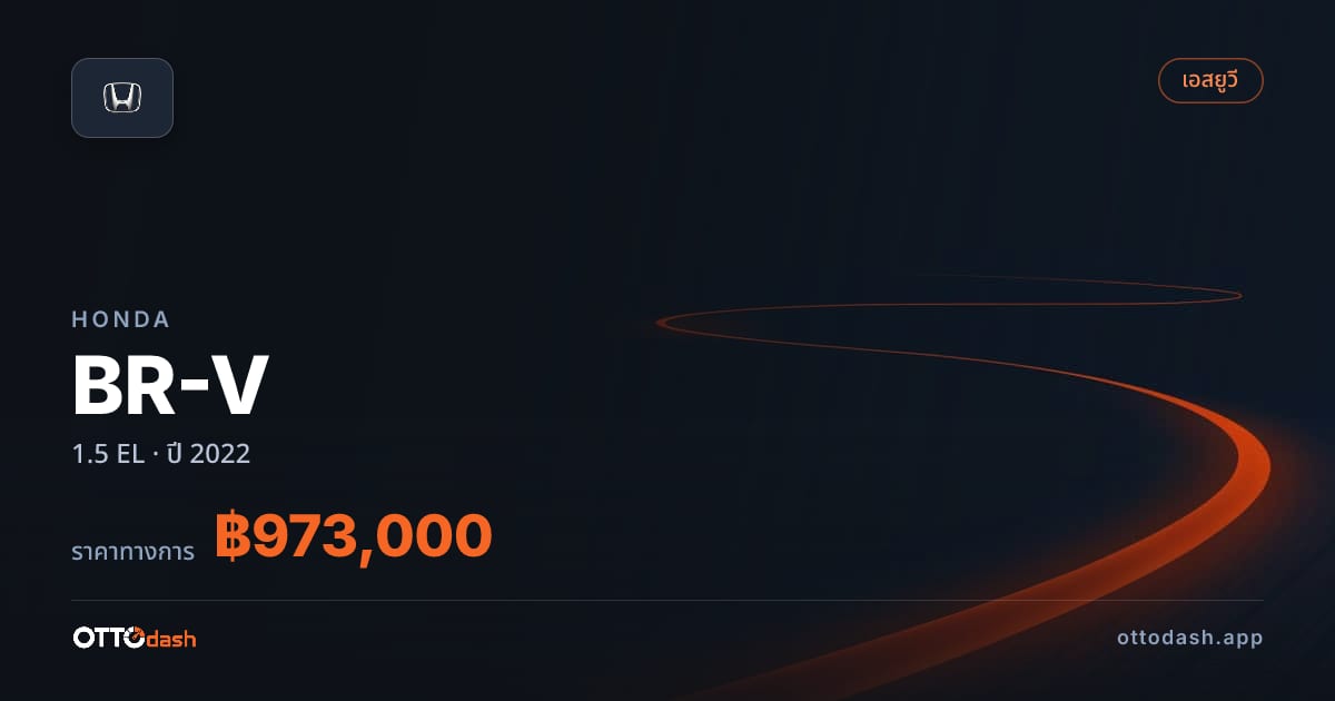 ราคา ฮอนด้า BR-V 1.5 EL ปี 2022–ปัจจุบัน สเปค ไทย