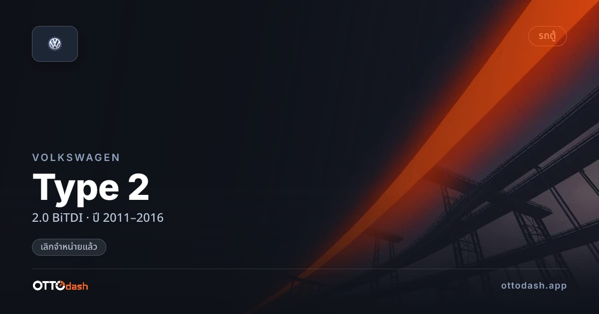 ราคา โฟล์ค คอมบิ 2.0 BiTDI ปี 2011–2016 (ยกเลิกแล้ว) สเปค ไทย