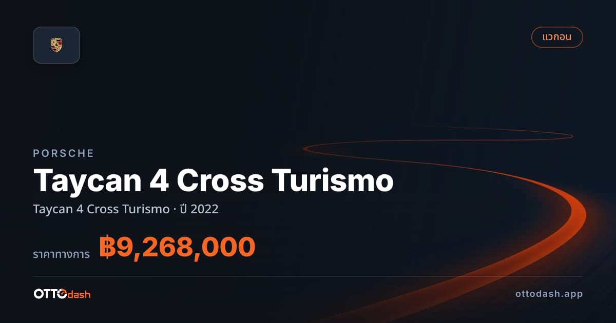 ราคา พอร์ช ไทคานน์ ปี 2022–ปัจจุบัน สเปค ไทย
